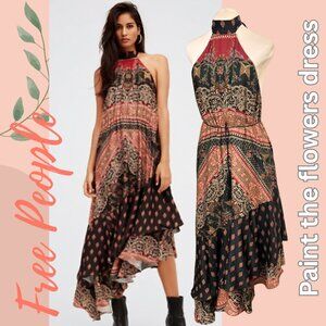 FREE PEOPLE PAINT THE FLOWERS DRESS- NWT- MEDIUM